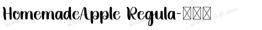 HomemadeApple Regula字体转换